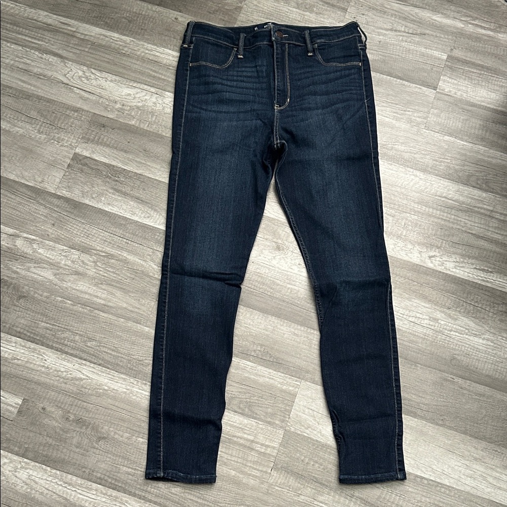 Hollister Women's Dark Indigo Skinny Jeans